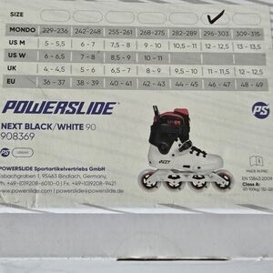 Powerslide Next Black/White 90 Inline Skate Boots